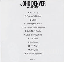 Load image into Gallery viewer, John Denver : Windsong (CD, Album, RE)
