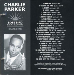 Charlie Parker : Boss Bird (Studio Recordings 1944-1951) (4xCD, Comp, RM + Box)