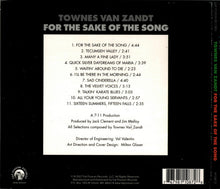 Load image into Gallery viewer, Townes Van Zandt : For The Sake Of The Song (CD, Album, RE)

