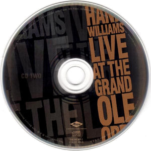 Hank Williams : Live At The Grand Ole Opry (2xCD, Comp)