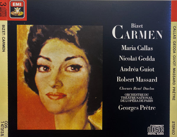 Georges Bizet / Maria Callas, Nicolai Gedda, Andréa Guiot, Robert Massard, Les Chœurs René Duclos, Orchestre National De L'Opéra De Paris, Georges Prêtre : Carmen (3xCD, Album, RE, RM, Son)