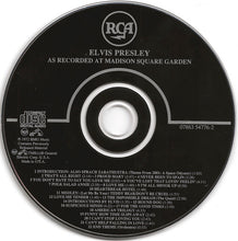 Load image into Gallery viewer, Elvis Presley : Elvis As Recorded At Madison Square Garden (CD, Album, RE, RM, RP)
