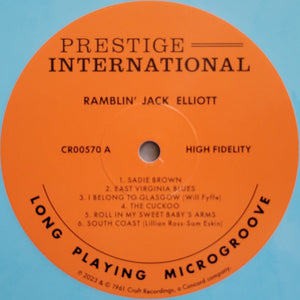 Jack Elliott* : Ramblin' Jack Elliott (LP, Album, Club, RE, Blu)