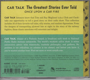 Car Talk : The Greatest Stories Ever Told: Once Upon A Car Fire (CD)
