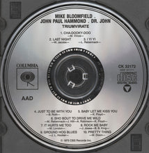 Load image into Gallery viewer, Mike Bloomfield, John Paul Hammond, Dr. John : Triumvirate (CD, Album, RE)
