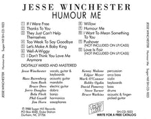 Load image into Gallery viewer, Jesse Winchester : Humour Me (CD)
