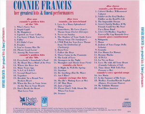 Connie Francis : Her Greatest Hits & Finest Performances (3xCD, Comp)
