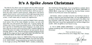 Spike Jones : It's A Spike Jones Christmas (CD, Comp, RE, RM)