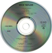 Load image into Gallery viewer, Mick Taylor : Mick Taylor (CD, Album, RE)
