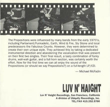 Load image into Gallery viewer, The Propositions : Africana (CD, Album)
