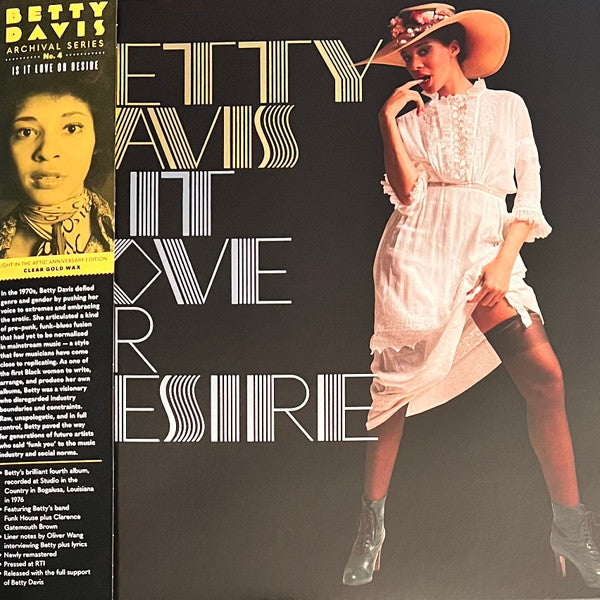 Betty Davis : Is It Love Or Desire (LP, Album, RE, RM, Cle)