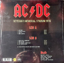 Load image into Gallery viewer, AC/DC : Veteran's Memorial Stadium 1978 (LP, Ltd, Unofficial, Red)
