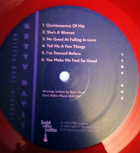 Betty Davis : Crashin' From Passion (LP, Album, RE, RM, Red)