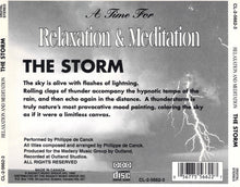 Load image into Gallery viewer, Philippe de Canck : A Time For Relaxation &amp; Meditation: The Storm (CD, Album)
