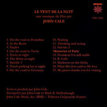 Load image into Gallery viewer, John Cale : Le Vent De La Nuit (CD, Album)
