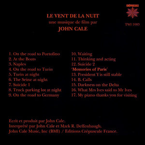 John Cale : Le Vent De La Nuit (CD, Album)