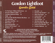 Load image into Gallery viewer, Gordon Lightfoot : Gord's Gold (CD, Comp)
