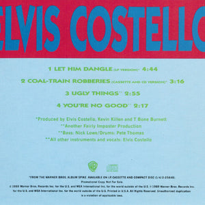 Elvis Costello : Let Him Dangle (Plus Other Tracks You Might Like) (CD, Single, Promo)