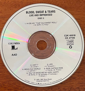 Blood, Sweat And Tears : Live & Improvised (2xCD, Album, RM, DAD)