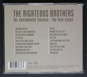 The Righteous Brothers : For Sentimental Reasons - The Love Songs (CD, Comp)