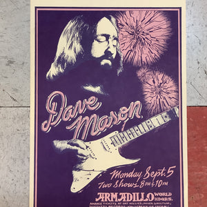 Dave Mason at Armadillo World Headquarters - 1977 (Poster)