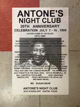 Load image into Gallery viewer, Antone&#39;s Nightclub 20th Anniversary Celebration - 1995 (Poster)

