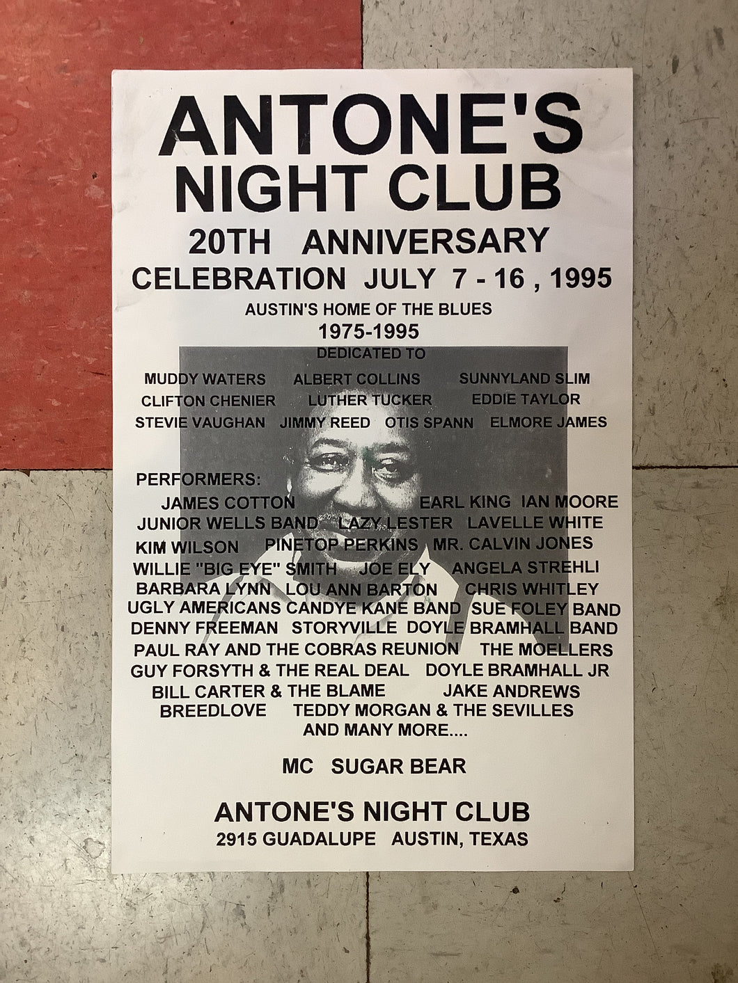 Antone's Nightclub 20th Anniversary Celebration - 1995 (Poster)