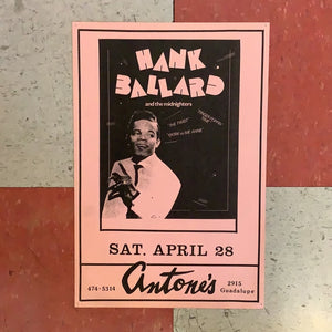 Hank Ballard and the Midnighters at Antone's (Poster)
