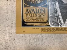Load image into Gallery viewer, Big Brother &amp; The Holding Company and Quicksilver at Avalon Ballroom - 1967 (Poster)
