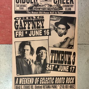 Chris Gaffney & Timbuk 3 at Cibolo Creek Country Club - 1995 (Poster)