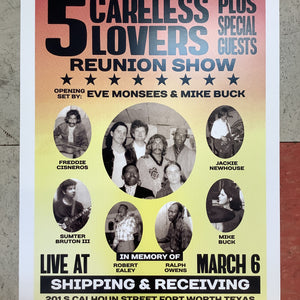 5 Careless Lovers Reunion Show at Shipping & Receiving (Poster)