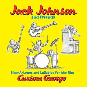 the album cover for Jack Johnson - Sing-A-Longs And Lullabies For The Film Curious George [LP]