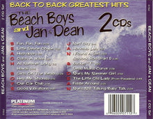 Load image into Gallery viewer, The Beach Boys And Jan &amp; Dean : Back To Back Greatest Hits (2xCD, Comp)
