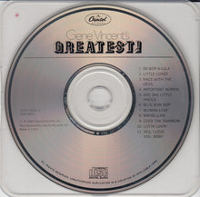 Load image into Gallery viewer, Gene Vincent : Gene Vincent's Greatest (CD, Comp, Club, RE)
