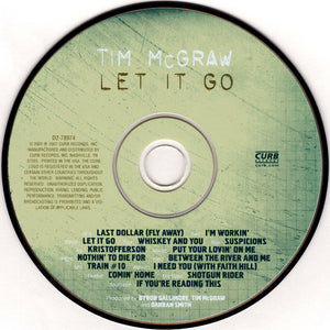 Tim McGraw : Let It Go (CD, Album, RE)