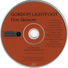 Load image into Gallery viewer, Gordon Lightfoot : Don Quixote (CD, Album, RE)
