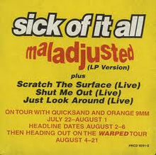 Load image into Gallery viewer, Sick Of It All : Maladjusted (CD, Promo)
