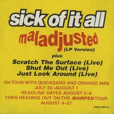 Sick Of It All : Maladjusted (CD, Promo)