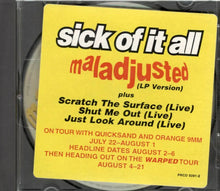 Load image into Gallery viewer, Sick Of It All : Maladjusted (CD, Promo)
