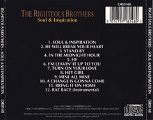 Load image into Gallery viewer, The Righteous Brothers : Soul &amp; Inspiration (CD, Album, RE)

