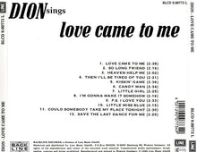 Load image into Gallery viewer, Dion (3) : Love Came To Me (CD, Album, RE)
