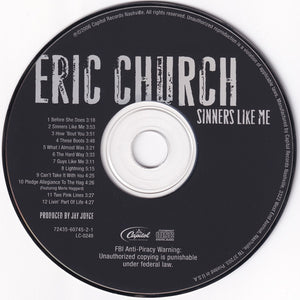 Eric Church : Sinners Like Me (HDCD, Album)