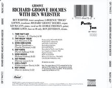 Load image into Gallery viewer, Richard "Groove" Holmes With Ben Webster : Groove (CD, Album, RE)
