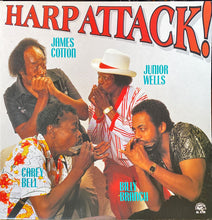 Load image into Gallery viewer, James Cotton, Junior Wells, Carey Bell, Billy Branch : Harp Attack! (LP, Album, RE)
