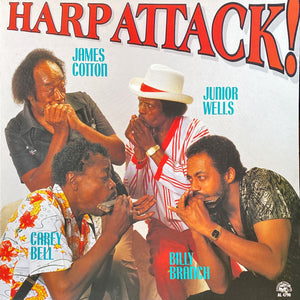 James Cotton, Junior Wells, Carey Bell, Billy Branch : Harp Attack! (LP, Album, RE)