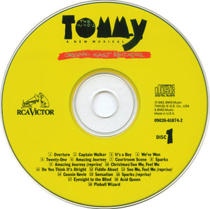 Various : The Who's Tommy (Original Cast Recording) (2xCD, Album)