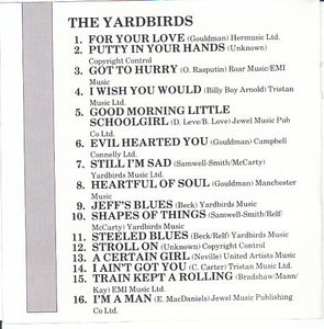 The Yardbirds : Greatest Hits (CD, Comp)