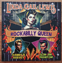 Load image into Gallery viewer, Linda Gail Lewis, Danny B. Harvey, Slim Jim Phantom : Rockabilly Queen (LP, Ltd, Pin)
