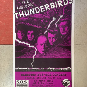 The Fabulous Thunderbirds at La Zona Rosa - 1992 (Poster)