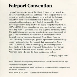 Fairport Convention : Heyday - BBC Radio Sessions 1968-69 (CD, Album)